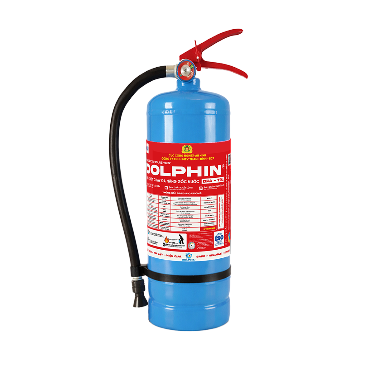 Bình chữa cháy đa năng gốc nước Dolphin - DPA-T9L - BÌNH 9 LÍT