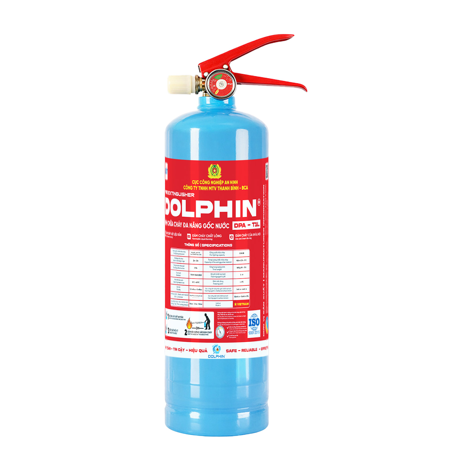 Bình chữa cháy đa năng gốc nước Dolphin - DPA-T1L - BÌNH 1 LÍT