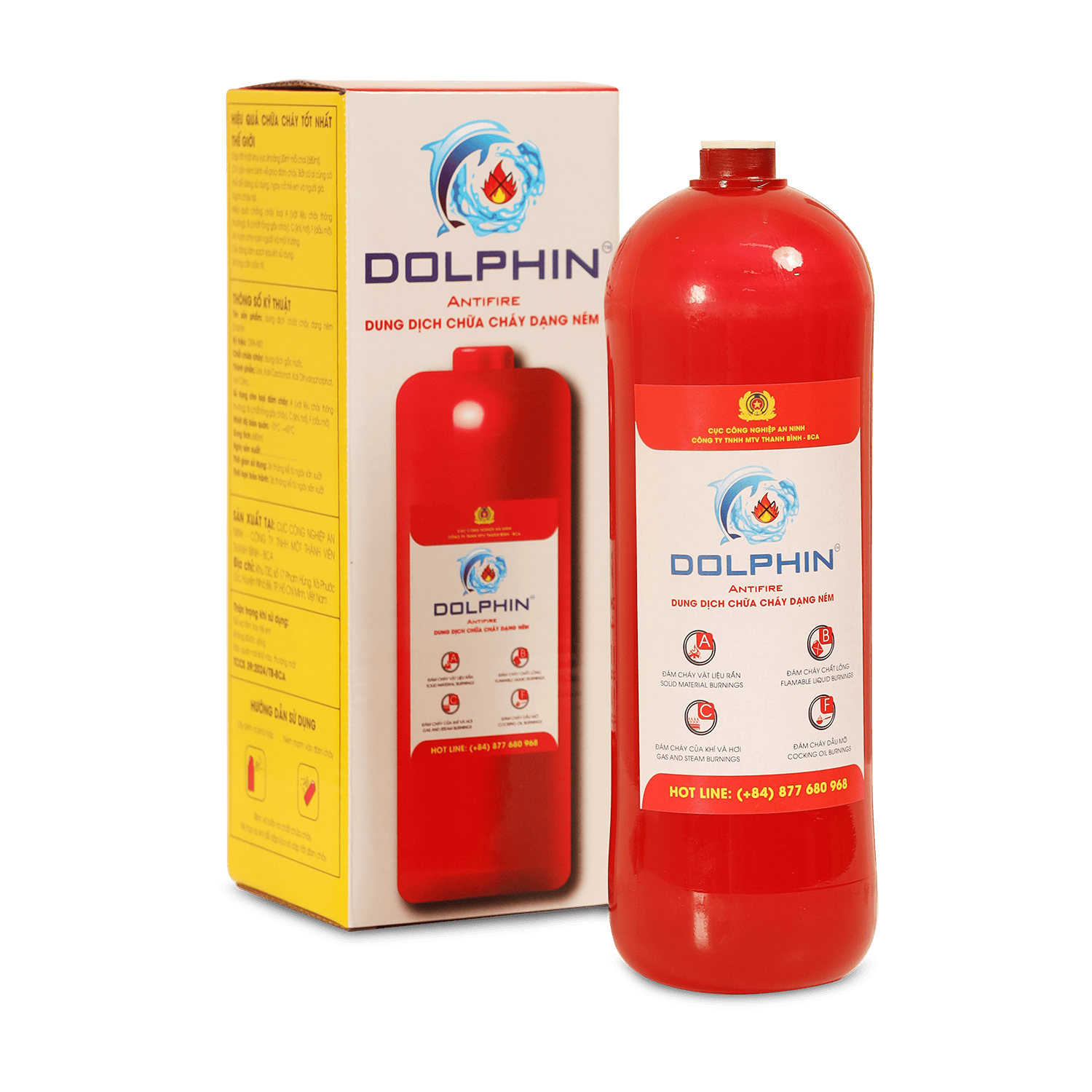 Bình chữa cháy dạng ném Dolphin N01